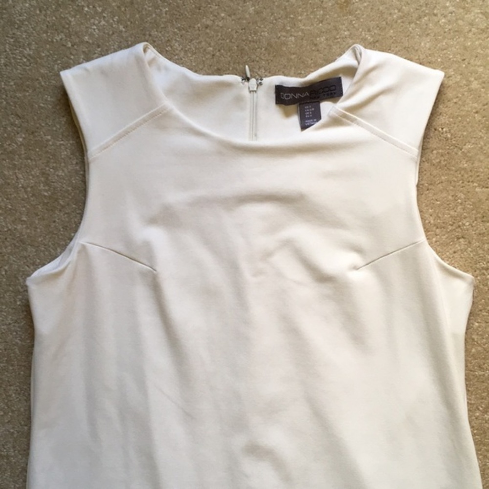 CLOSET CLOSING 8/26! Classic cream shift dress - Picture 2 of 6